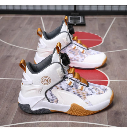 Kids Basketball Shoes Boys Sneakers Non-slip Child Trainer Basket Shoes Outdoor Children Sport Shoes