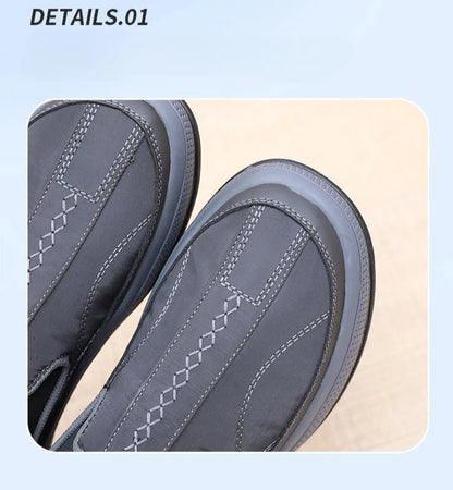 Casual Men's Cloth Shoes Outdoor Men Sports Shoes Comfortable Wear-resistant Soft Bottom Sneakers Light Anti-Slip Walking Shoes.