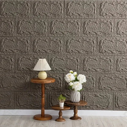 PU stone wall panel, 10 mm, realistic brick pattern, anti-mould and moisture-proof, waterproof and washable, suitable for/outdoo