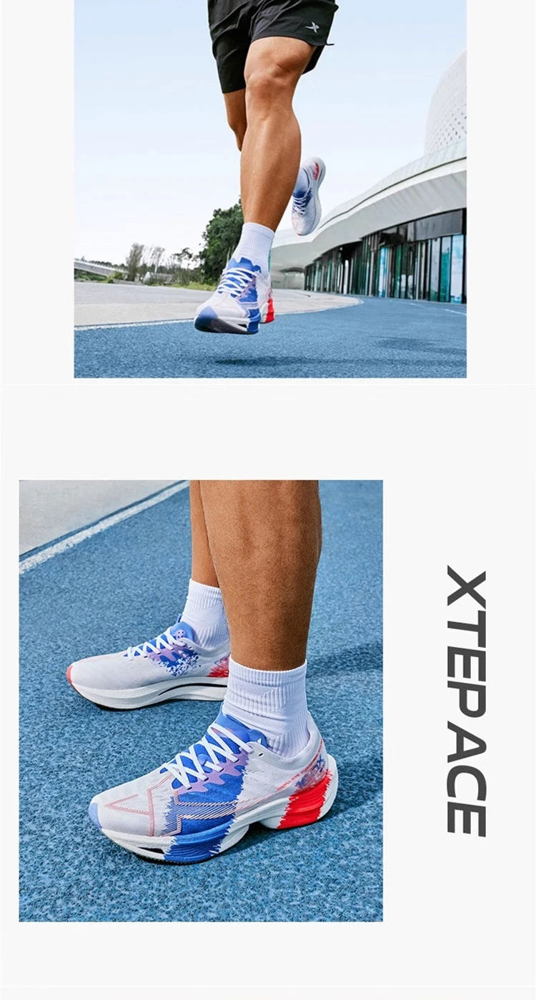 Xtep 160X 5.0 Running Shoes  Professional Marathon PB Carbon Plate Sport Shoe Non-Slip Wear-Resistant Sneakers 977119110004