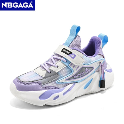 Fashion Children Shoes Girls Sneakers School Sports Summer Mesh Breathable For Kids Tennis Casual Shoes.
