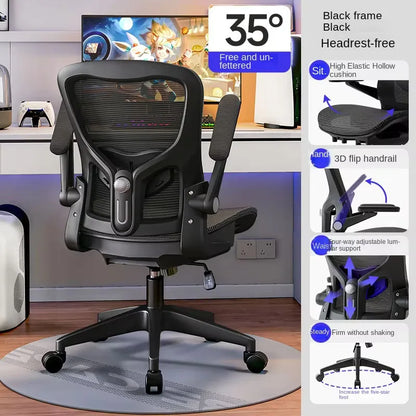UVR Mesh Personal Bürostuhl, bequemer, ergonomischer Design-Sessel, Möbellift, verstellbarer Liegestuhl, Gaming-Computerstuhl