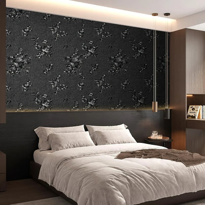 3D Flower Embossed Peel and Stick Wallpaper Self Adhesive Floral Contact Paper Wall Paper for Bedroom Walls Cabinets Drawers