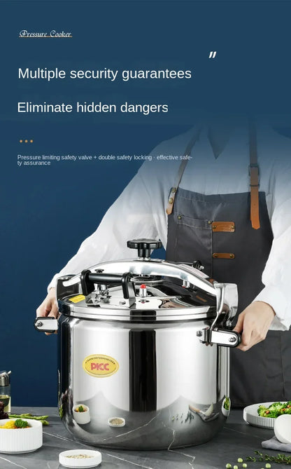Extra Large Pressure Cooker Thick Commercial Stainless Steel Pressure Cooker Kitchen Electric Cookware Dining Bar Home Garden.