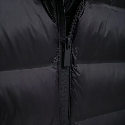 ZBZA Damenmode mit Kapuze, Neopren-Effekt, gespleißter, wattierter Jacke, hoher Kragen, lange Ärmel, verstellbare Kapuze, lässig, schmale Passform, warmer Mantel, Herbst/Winter, neue schicke Damen-Oberbekleidung