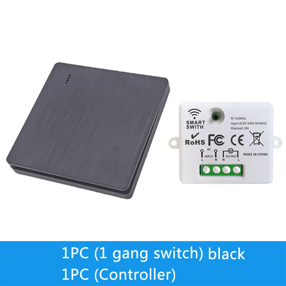 86 Wireless Smart RF 433 Mhz 100-220 V Wand Panel mit Fernbedienung Mini Relais Empfänger Hause Led licht Lampe Schalter