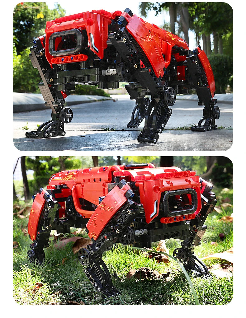 MOULD KING 15066 15067 Technical Toys The APP&RC Motorized Boston Dynamics Big Dog Set Assembly AlphaDog Building Blocks Bricks