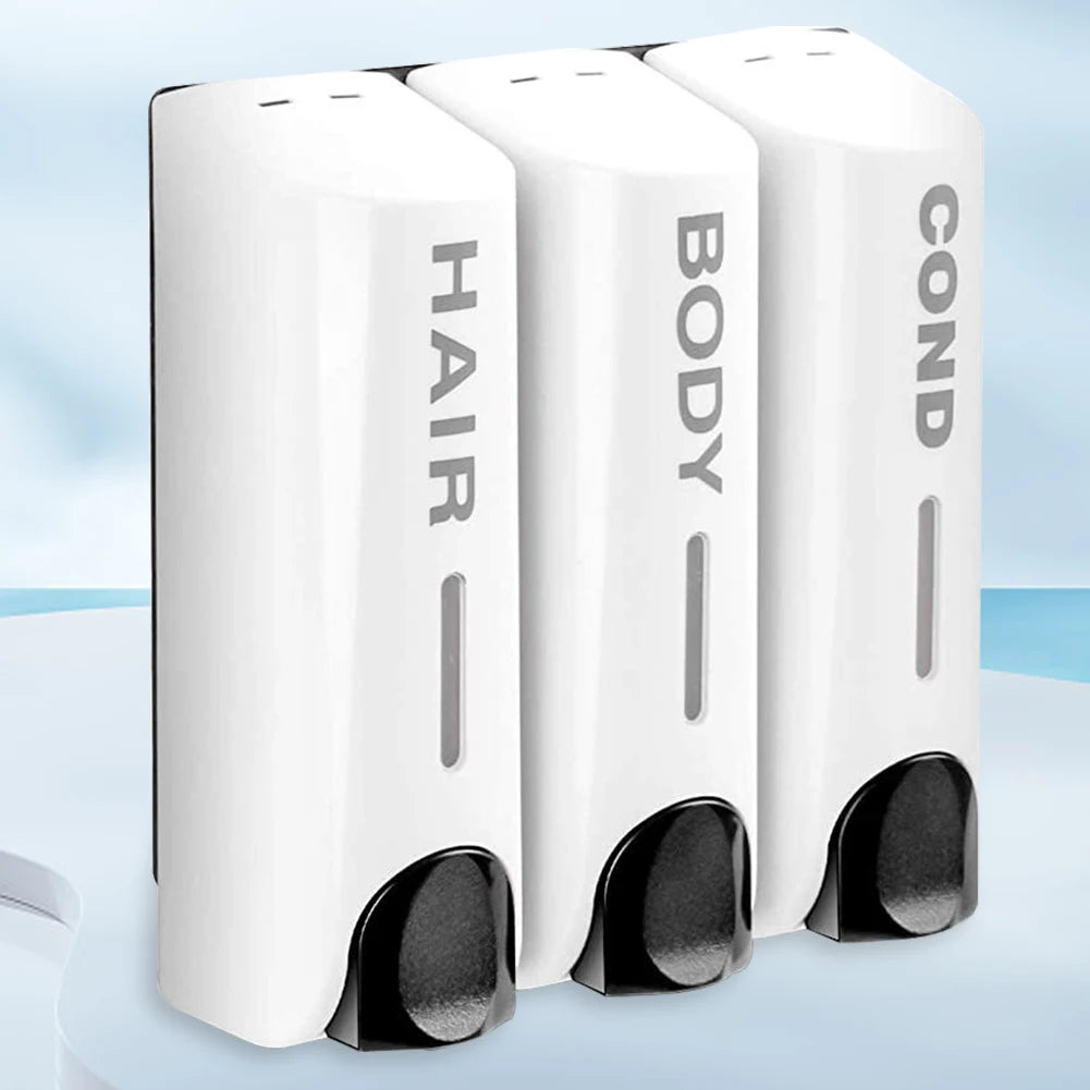 Dreifacher 350ml Duschbad-Shampoo-Spender Mehrzweck-Wand wasch spender mit großer Kapazität für Bad zubehör