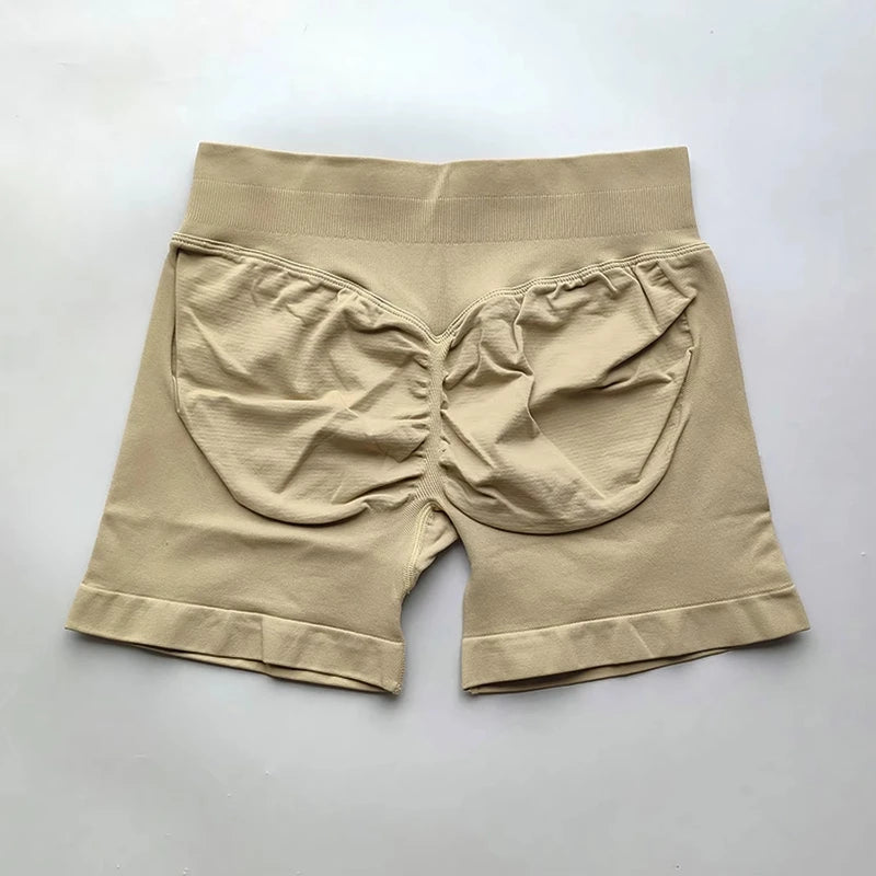 Yoga Shorts Resistance Exercise Shorts Seamless Low Waist Scrunch Bum Gym Shorts Workout Biker Short Stretch Fitness Sportwear