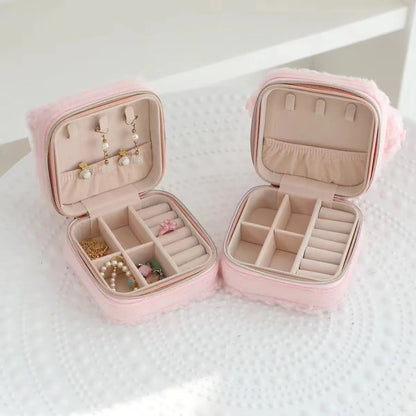 Cute My Melody Sweet Piano Cosmetic Bag Lovely Pink Drawstring Bag Kawaii Jewel Case Japanese Style Plush Bag Gifts Girl.