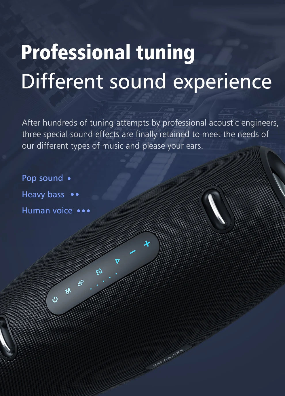 ZEALOT-S67 60W Portable Bluetooth Speaker Outdoor Party Speaker Big Loud Speaker Excellent Bass Performace 3D Speaker.