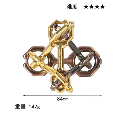 Alloy Metal Unlocking Toys Brain Teaser Metal Puzzle Toys Children Adult Funny Gift IQ Challenge Game