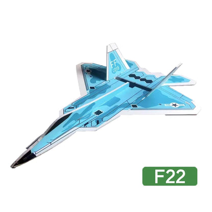 Fixed Wing Model Su27 RC Airplane With Microzone MC6C Transmitter with Receiver and Structure Parts For DIY F22 RC Aircraft