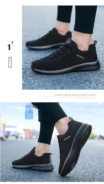 Men Running Shoes Breathable Light Comfortable Men's Casual Shoes Tenis Outdoor Slip On Walking Sneakers