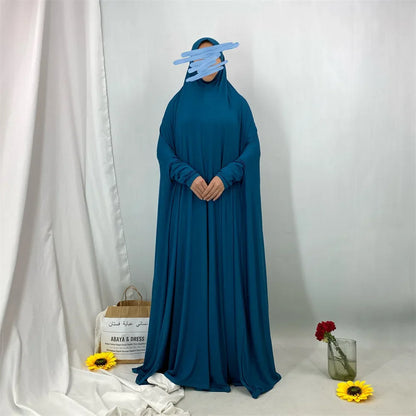 Middle East Muslim Fashionable Hooded Dress Dubai Arab Elegant Robe Elegant Long Shirt for Women with Hood from Mainland China.