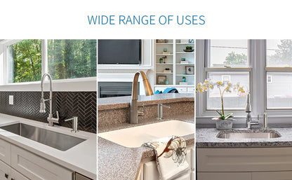 SAMODRA Messing-Seifenspender mit Verlängerungsrohr-Set, gebürstetes Nickel, Flüssigseife, Waschmittelspender für Küchenspüle, Badezimmer