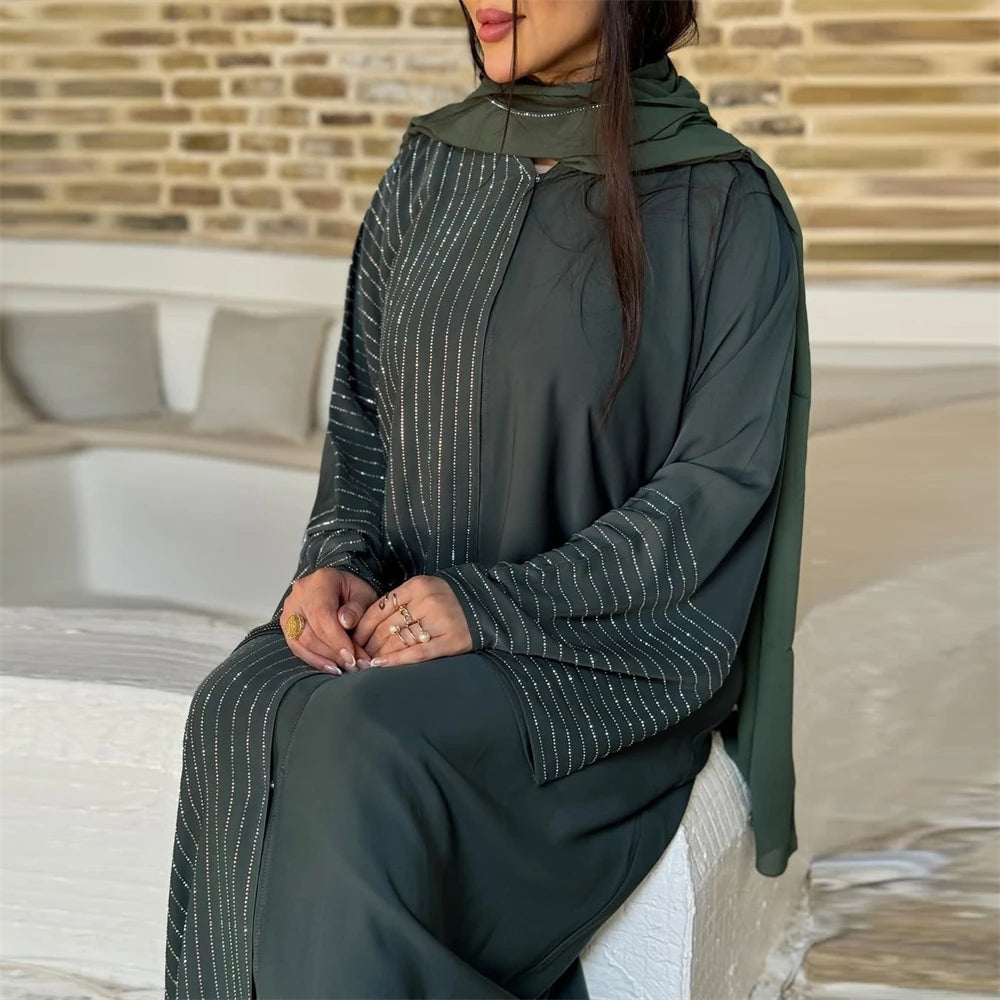 Ramadan Eid Kebaya Muslim Abaya Damen Dubai Long Dresses For Women Robe Djellaba Caftan Marocain Femme Musulmane Kaftan Vestidos.