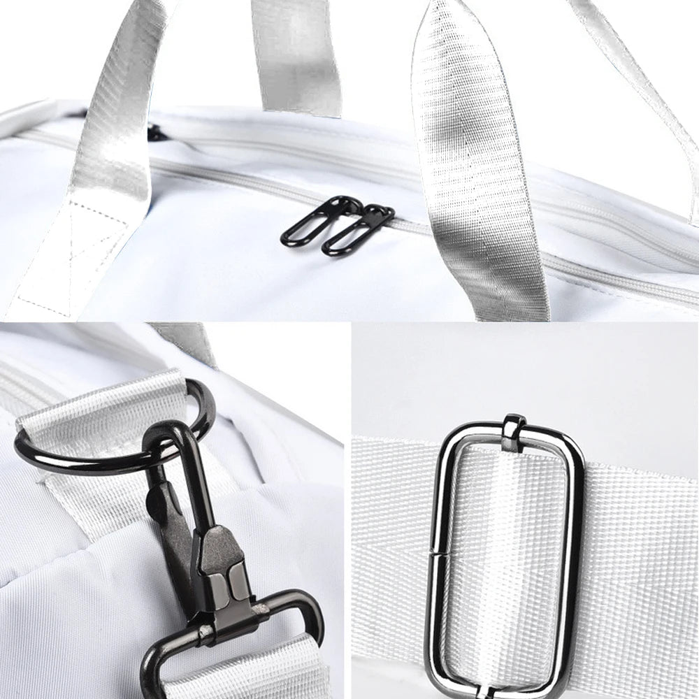 1 Stück Sporttasche für Damen und Herren mit Schuhfach und Nassfach, Reisetasche für Damen, für Flugzeug, Sport, Fitnessstudio, Tragetaschen, Schwimmen.