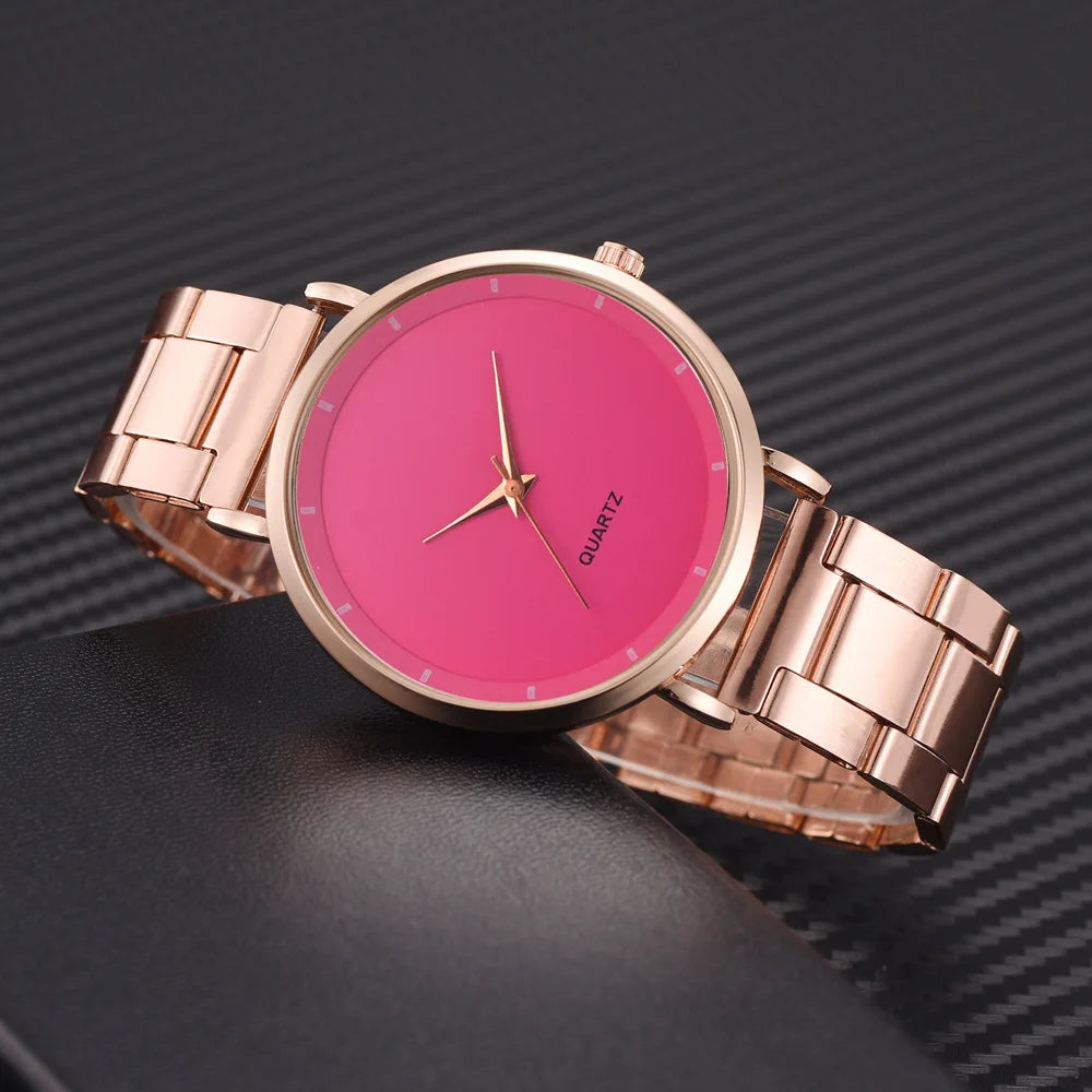 Rose Gold Women's Watches Luxury Lady Watches Business Quartz Wristwatches Gift Reloj Para Mujer Watch for Women Reloj Часы