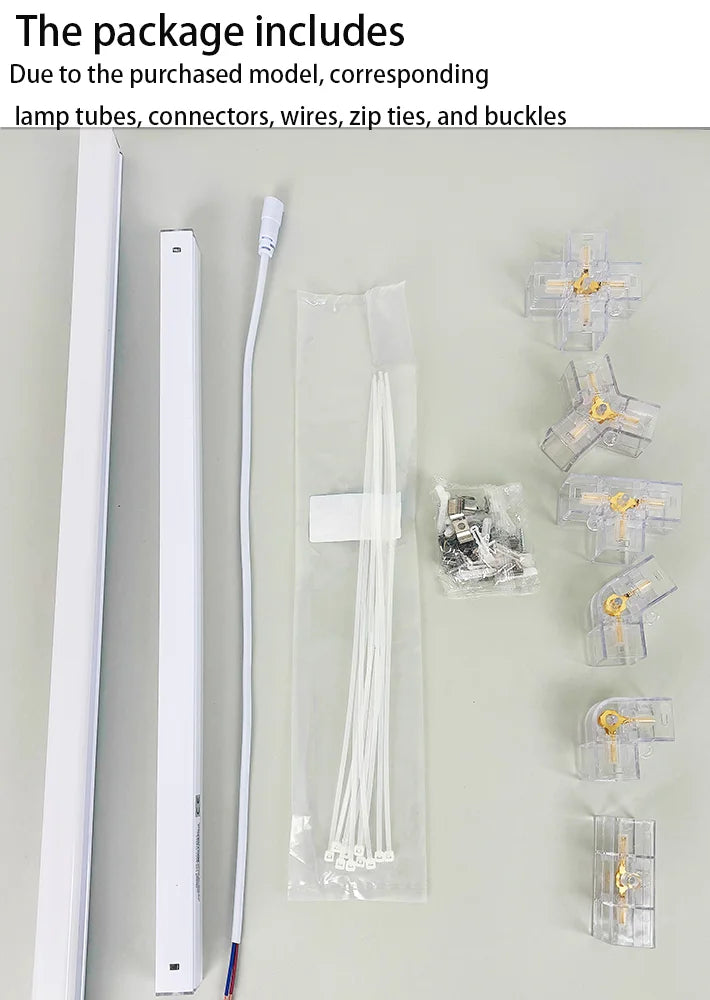 Hexagon LED lighting Ceiling Light Honeycomb Tube for BarberShop Car Garage Workshop Auto Body Repair LED Light 6500K.