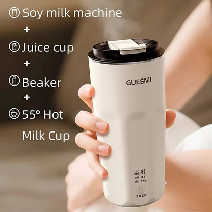 220V Mini Soy Milk Machine Electric Juicer Blender Mixer Wall Breaking Machine Soybean Milk Maker Breakfast Machine 350ml.