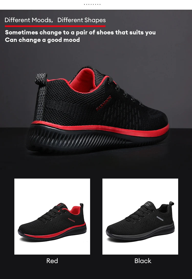 Men Running Shoes Breathable Light Comfortable Men's Casual Shoes Tenis Outdoor Slip On Walking Sneakers.