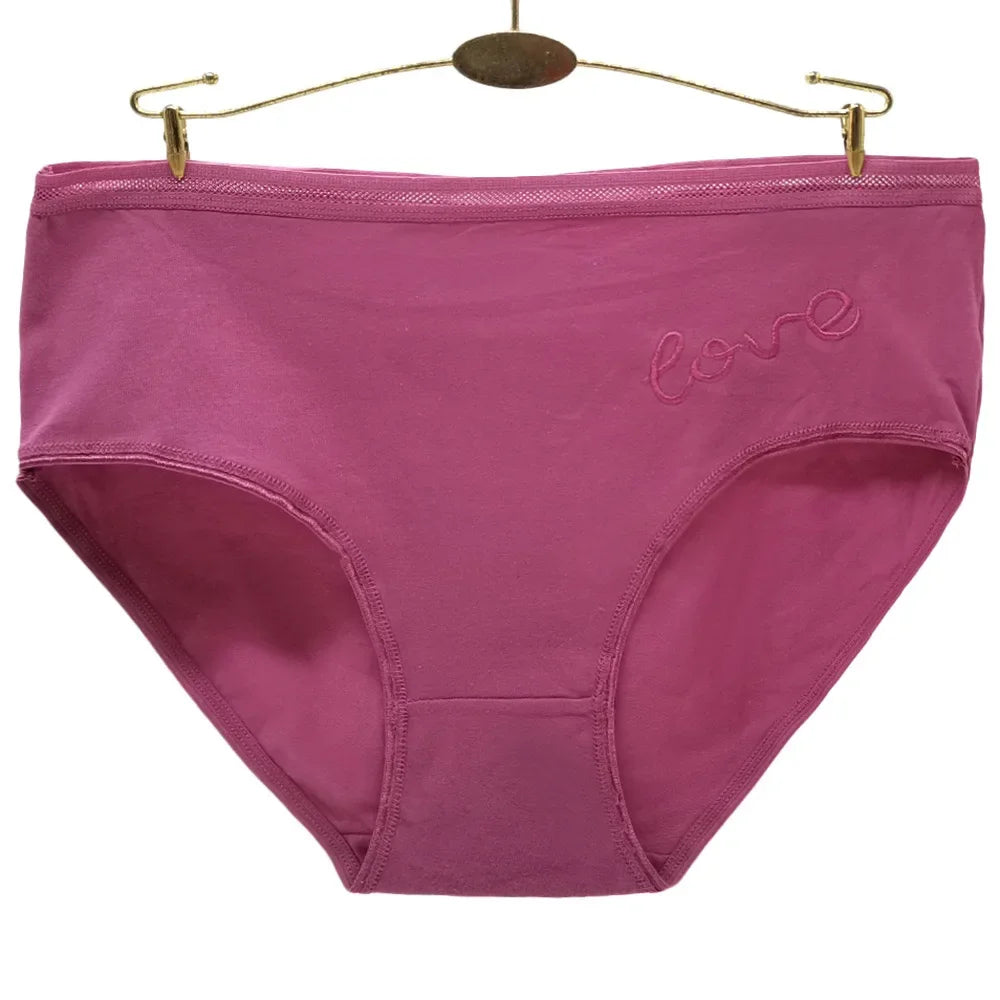 Panties Plus Size Cotton Underwear Women Briefs Woman Knickers Lady Lingerie Girl intimate Large 3 Pieces/Lot.