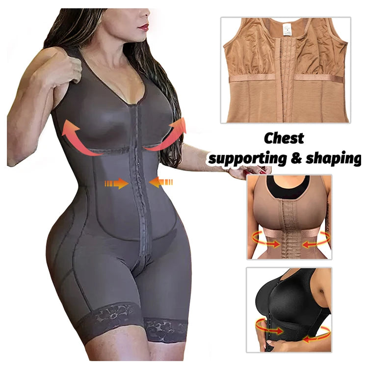 Slimming Fajas Girdles Colombian Shaper Compression Corset Corrective Sheath Tummy Control Bodysuit Butt Lifter Women Shapewear.