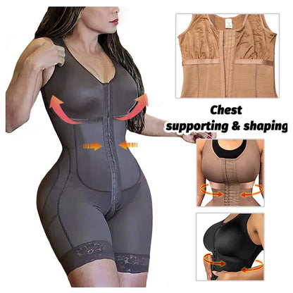 Slimming Fajas Girdles Colombian Shaper Compression Corset Corrective Sheath Tummy Control Bodysuit Butt Lifter Women Shapewear.