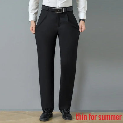 Big Fat Tall Men Clothing Men Dress Pants Extra Long Length Black Trouser Male Slim Plus Large Size Clothes 190cm 120cm 200 Cm