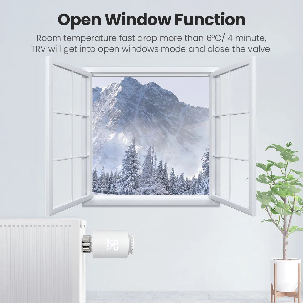 AVATTO Tuya ZigBee3.0 Thermostat Radiator Actuator Smart TRV Thermostatic Valve Controller Works With Alexa Google Home Alice.