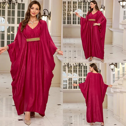 Frauen bestickte lange Kaftane Plus Size Kaftan Kleider Strand Badeanzug Cover Up Moomoo Kleid marokkanische Robe