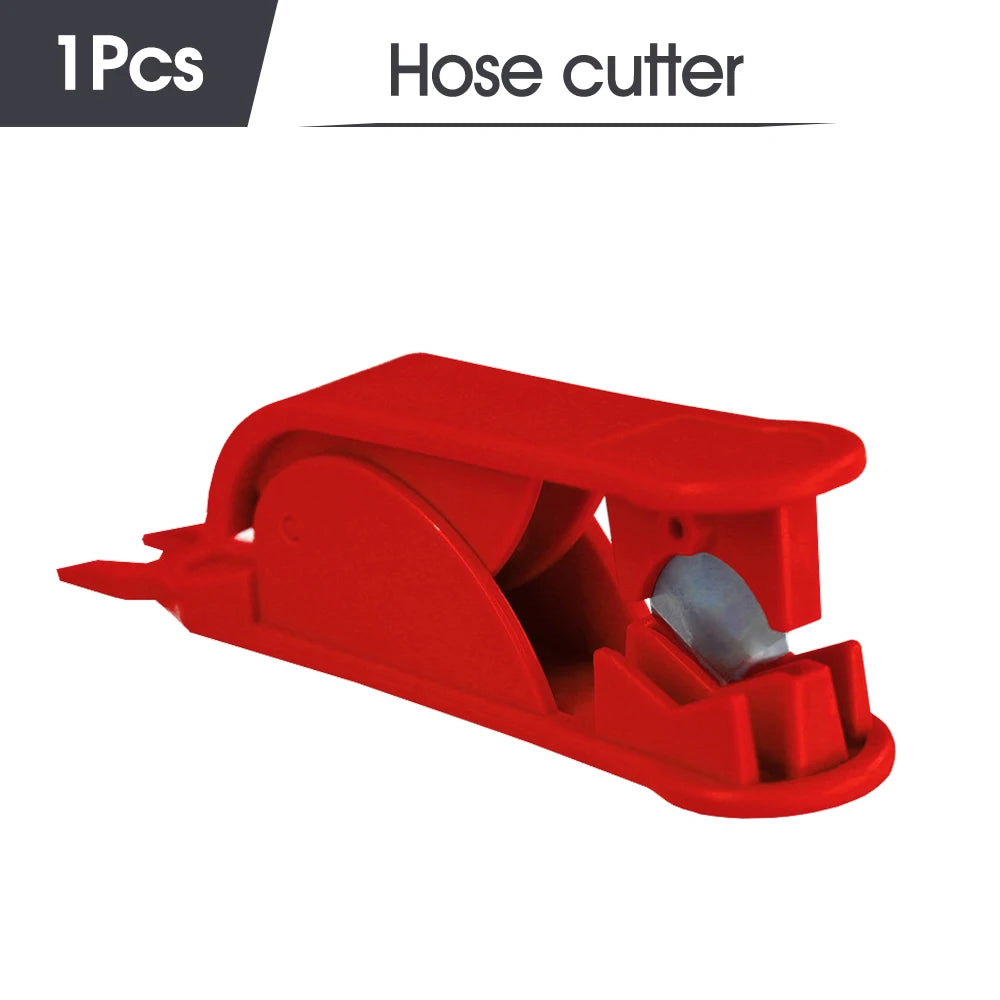 White 6mm PE Tube Quick Connector 1/4" Tubeing Quick Release Fittings for Home Water Purifier Garden Hose Watering System Joints