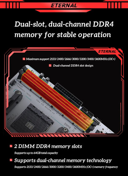 SOYO AMD B450M Game Motherboard DDR4 Memory AM4 Mainboard M.2 NVME Desktop Computer components Supports CPU AMD AM4 Ryzen1-5th.