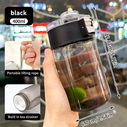 400/600/800ML Large Capacity Sports Water Bottle Leak Proof Plastic Cup Drinking Outdoor Travel Portable Gym Fitness Jugs.