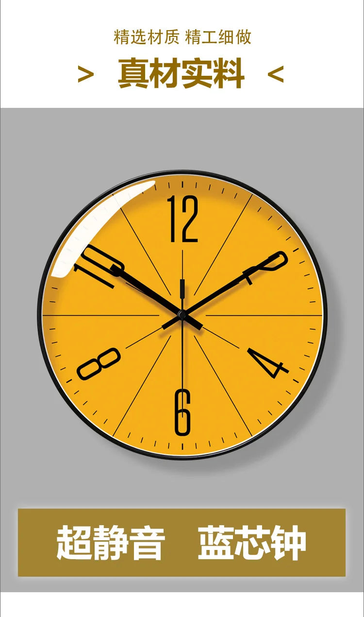 2025 Nordic Einfache Wanduhren Kreative Persönlichkeit Moderne Wanduhr Stumm Hause Schlafzimmer Restaurant Wohnzimmer Dekoration Uhr