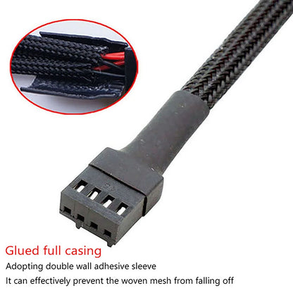 PWM Fan Splitter 4pin Adapter Cable 1 To 1 2 3 4 Computer CPU Fan Splitter PC Fan Extension Power Cable Fan Cooling Y Splitter.