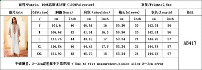 Ramadan Muslimische Damen bestickte lose Abaya-Kleider für Frauen Gala Marokko Dubai Eleganter lässiger Kaftan.