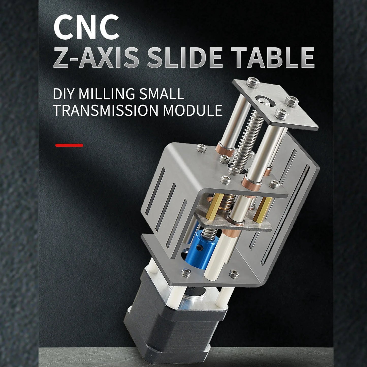 Achsen-Schiebetisch-Set, Splitter, stabile Leistung, 1,7 A, CNC-Achsen, Schiebetisch-Set, 100 mm Hub, 12 V, DIY für Holzbearbeitung