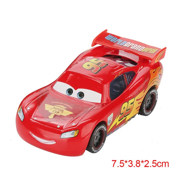 Disney Pixar Cars 2 3 Lightning McQueen Div Fritte Frank Mater Chick Hicks 1:55 Diecast Vehicle Metal Toy Car Kid Birthday Gift