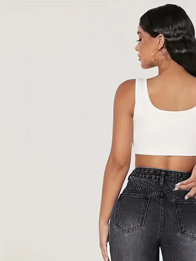 Loose Fit Elastic Fashionable Wide Leg Jeans, Blue Distressed Loose Wide Leg Jeans.