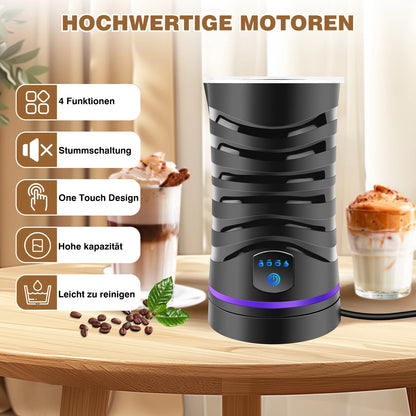 4 in 1 Milk Frother Electric and Steamer 11.8 oz/350ml Hot/Cold Foam Maker Intelligent Temperature Control Electric Milk Warmer.