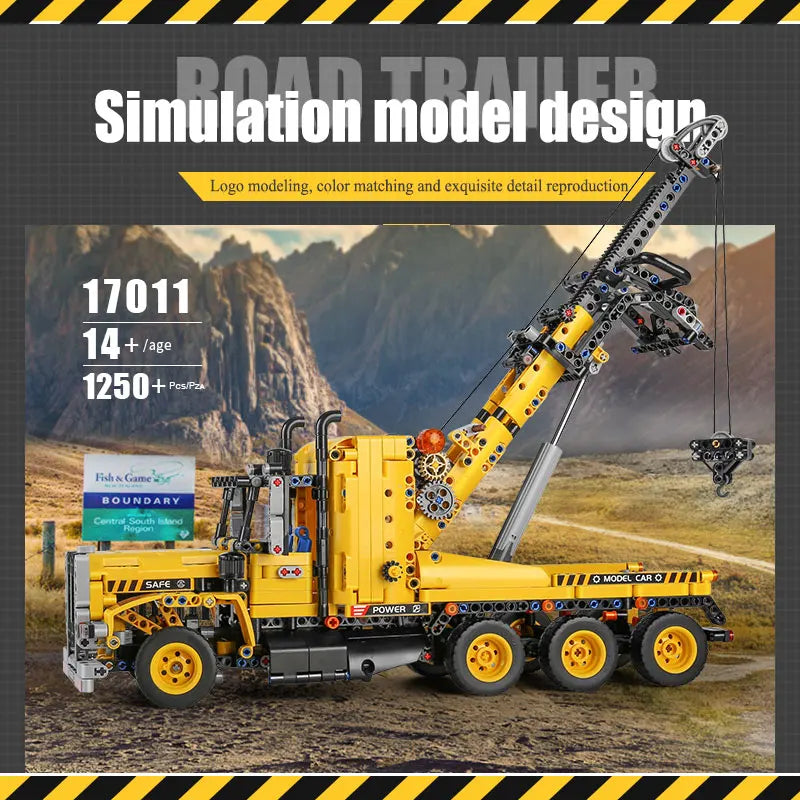 MOULD KING 17011 Technical Car Toys The APP&RC Motorized Tow Truck Model Assembly Building Blocks Bricks Kids Christmas Gifts.