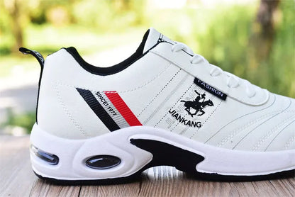 Brand Men's Sneakers Versatile Air Cushion Running Shoes Men Platform Leather Vulcanized Shoes Breathable Men Casual Sport Shoes.