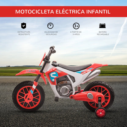 Homcom Electric Motorcycle for Children+3 Years 12V 2 Wheels Balance More. 8 Km/H.