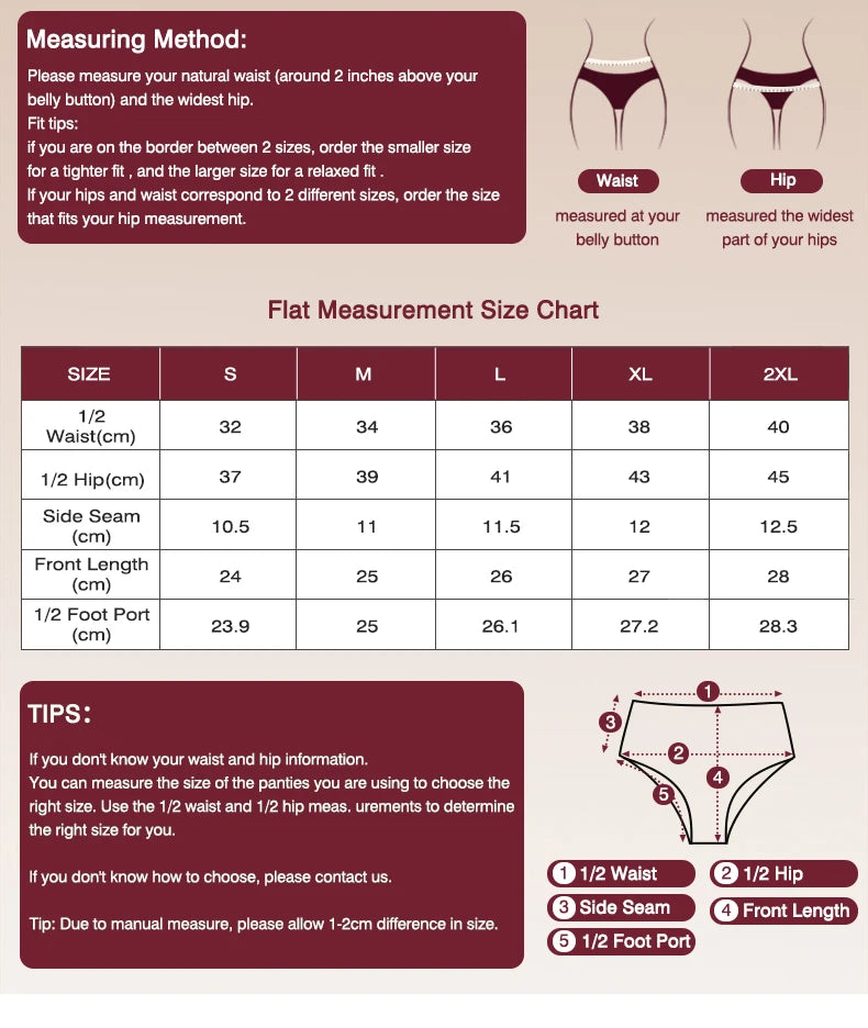 Seamless Period Underwear Menstrual Cycle Absorbent Underwear for Women Heavy Flow Leak Proof Menstrual Panties for Menstruation.