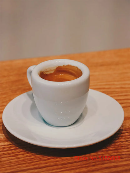 Nuova Point Classic Esp Espresso Cup And Saucer Set Professional Competitive Level Thicken Bone China Coffee Mugs And Plate Set.