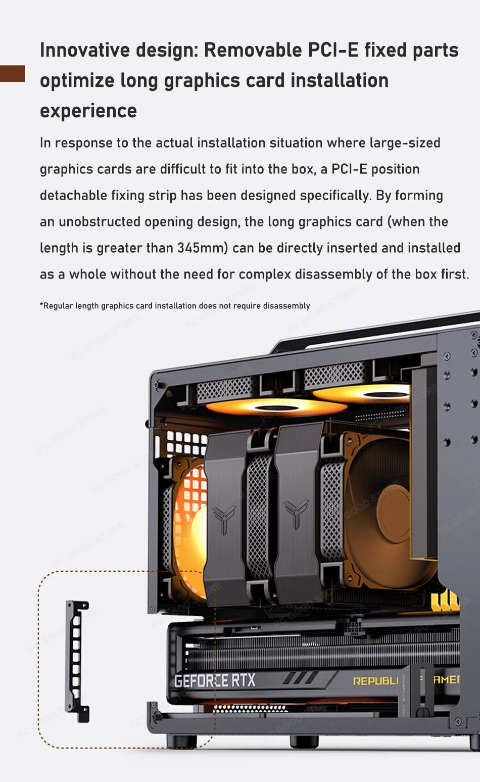 JONSBO Z20 MATX Case Detachable Handle Supports 240 Water-cooled 363mm Graphics Card Side  Transparency Desktop Mini PC Chassis.