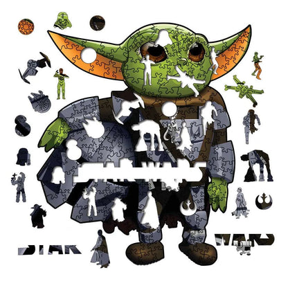 Movie Characters Wooden Puzzle Film Star Wood Jigsaws 2D Magic School Badge Character Jigsaw Toys for Kids.