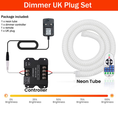 Dimmable LED Neon Tube 360 Degree Round Reticulate Flexible Silicone Tape 240LEDs Waterproof LED Strip Light 12V 24V.